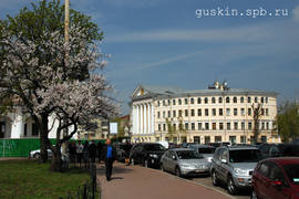 Kiev. A view of the central building of National University of Kyiv-Mohyla Academy.