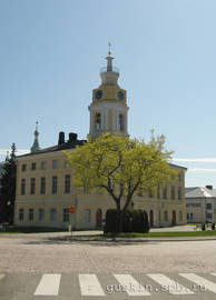 Hamina. Town Hall (by Carl Ludvig Engel). Situated in the center of the town.