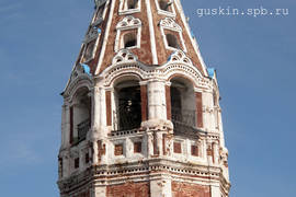 Ustyuzhna. The bell tower of the сhurch of Theotokos of Kazan (1764–1767).