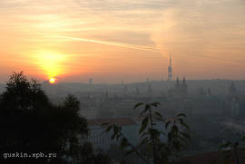 Prague. Sunrise.
