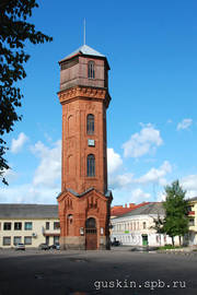 Staraya Russa. Revolution square. Water tower (1908-1909).