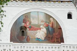 Solvychegodsk. The cathedral of Annunciation of Mother of God; fresco.
